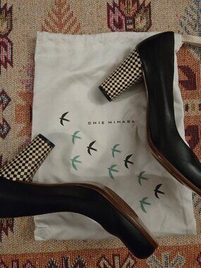 CHIE MIHARA checker heels